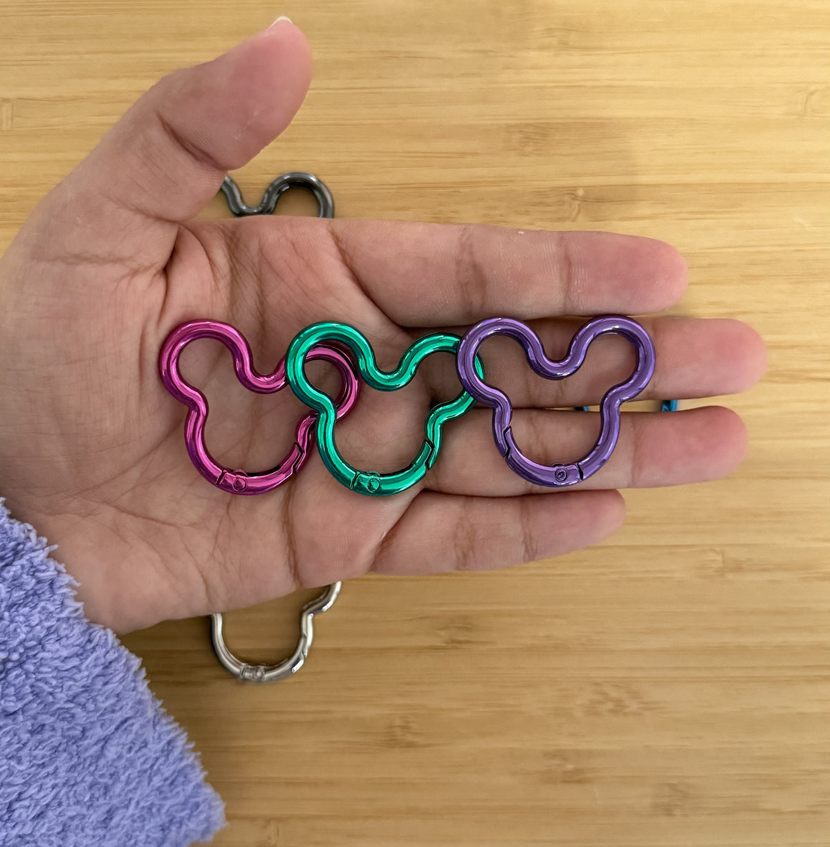 Set of 3 Mini Carabiners